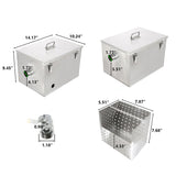 Load image into Gallery viewer, 8lbs Grease Trap for Restaurant, Commercial Kitchen