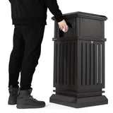 Load image into Gallery viewer, BEAMNOVA Large Patio Trash Can, Streetscape Outdoor Trash Can with Locking Lid