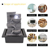 Load image into Gallery viewer, Water Fountain Indoor Fountains with Rolling Ball, Calming Water Sound Feng Shui Zen Waterfall Fountain Relaxion Tabletop Fountains for Home Office Decor