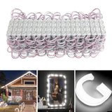 Load image into Gallery viewer, 100FT 200PCS LED Christmas Window Lights Module White 6500K Injection RGB Decorative Light for Home Store Halloween Outdoor Light