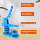 Load image into Gallery viewer, Button Maker Machine 25-58mm/1-2.25inch Round Pin Maker Kit Rotary Style with 200 Button Parts Supplies