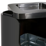 Load image into Gallery viewer, Black Stainless Steel Office Trash Can, Garbage Can for School, Hotel ,Hospital, Elevator Entrance, Supermarket