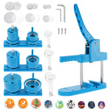 Load image into Gallery viewer, 1+1.5+2.25 inch 25mm 37mm 58mm DIY Button Maker Machine Sliding Round Pin Badge Maker Kit with 500 Button Parts Supplies