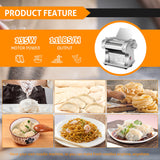 Load image into Gallery viewer, Commercial Electric Pasta Maker Machine Automatic Noodle Machine Pasta Roller Adjustable Thickness for Spaghetti Fettuccini Lasagna Dumpling Skins