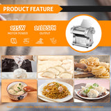 Load image into Gallery viewer, BEAMNOVA Commercial Electric Pasta Maker Machine Automatic Noodle Machine Pasta Roller Adjustable Thickness for Spaghetti Fettuccini Lasagna Dumpling Skins