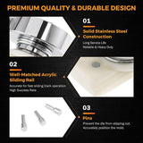 Load image into Gallery viewer, Button Maker Machine Interchangeable Die Mold with 100 Sets of Button Part Supplies Accessories for Slide Rail DIY Round Pin Maker Kit (58 mm / 2.28 in (About 2-1/4 Inch))