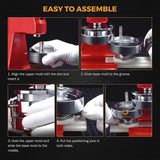 Load image into Gallery viewer, Button Maker Machine Interchangeable Die Mold with 100 Sets of Button Part Supplies Accessories for Slide Rail DIY Round Pin Maker Kit (58 mm / 2.28 in (About 2-1/4 Inch))