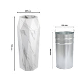 Load image into Gallery viewer, 13 Gallon Stainless Steel Office Trash Can, Garbage Can for School, Hotel ,Hospital, Elevator Entrance, Supermarket