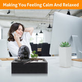 Load image into Gallery viewer, Water Fountains Indoor Waterfall Fountain Small Tabletop Water Fountain with Zen Garden Buddha Fountain Indoor for Home Decor House Warming Gifts