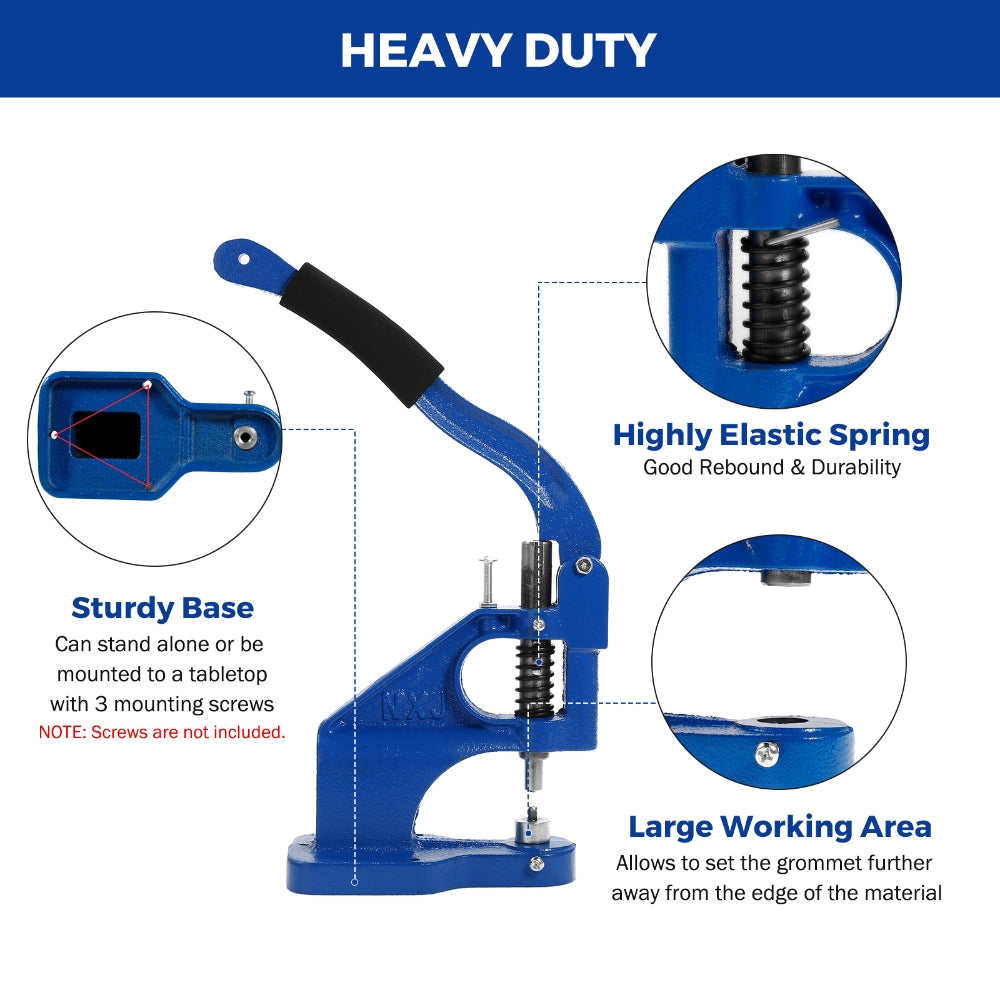 W-1 Hand Press Snap Fastener 4 Piece Die Set