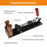 Load image into Gallery viewer, Pocket Hole Jig Kit,Upgraded Aluminum 3 in 1 Pocket Hole Drill Guide Jig Set for 15° Angled Holes,With Built-in Clamping System,for Joinery Woodworking Tool