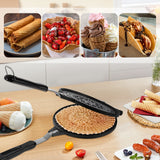 Load image into Gallery viewer, Waffle Cone Maker Ice Cream Cone Iron Machine 6.7 inch Egg Roll Mold for House Commercial Homemade DIY Ice Cream Desserts Cone Baking Pan