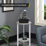Load image into Gallery viewer, Tabletop Water Fountain Indoor Waterfalls Fountains with Colored LED Light Decorative Feng Shui Tabletop Fountain with Automatic Pump Best Home Gifts