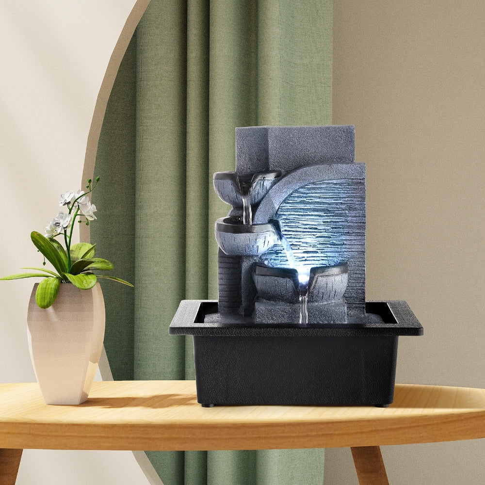 Beamnova Indoor Fountain Tabletop Fountain Waterfall Fountains Relaxat