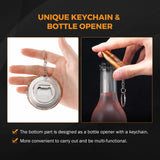 Load image into Gallery viewer, 100 Set of Keychain Bottle Opener Metal Button Supplies Button Parts for Button Maker Machine DIY Pin Maker