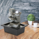 Load image into Gallery viewer, Water Fountain Indoor Fountains with Rolling Ball, Calming Water Sound Feng Shui Zen Waterfall Fountain Relaxion Tabletop Fountains for Home Office Decor