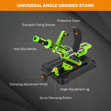 Load image into Gallery viewer, BEAMNOVA Angle Grinder Stand Universal Fixed Grinder Holder Sliding Handle Bracket Adjustable 45 Degree Clamp with Protective Cover