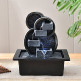 Load image into Gallery viewer, Indoor Water Fountain Tabletop Fountains with LED Light, Feng Shui Zen Meditation Desktop Waterfall Fountain for Home Bedroom Office