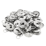 Load image into Gallery viewer, 100 Set of Keychain Bottle Opener Metal Button Supplies Button Parts for Button Maker Machine DIY Pin Maker