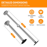 Load image into Gallery viewer, Undermount Sink Brackets,Set of 2 Adjustable Stainless Steel Sink Support Brackets, Never Fall Sink Repair System for Kitchen and Bathroom, Undermount Sink Mounting Brackets(16 to 29.5 inch)