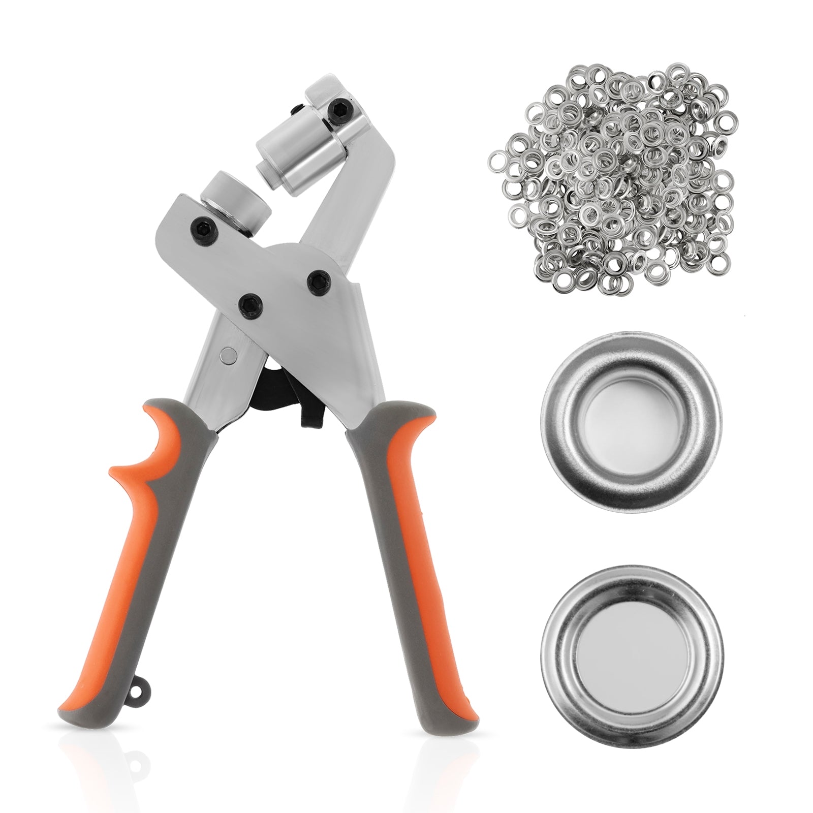 Heavy Duty Hole Punch Pliers Tool Tarp Grommet Kit Metal With 500 Grommets,  Eyelet And Grommet