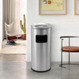 Load image into Gallery viewer, Stainless Steel Trash Can, Commercial Garbage Can for School, Hotel ,Hospital, Elevator Entrance, Supermarket