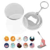 Load image into Gallery viewer, 100 Set of Keychain Bottle Opener Metal Button Supplies Button Parts for Button Maker Machine DIY Pin Maker