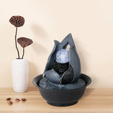 Load image into Gallery viewer, BEAMNOVA Tabletop Water Fountain Indoor Waterfall Fountain with LED Rolling Ball, Feng Shui Zen Desktop Fountains Calming Water Sound Relaxation Fountain for Home Office Decor