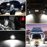 Load image into Gallery viewer, 24Pcs White LED Rock Light Pods Underbody Glow Lamp Offroad SUV Pickup Truck UTV